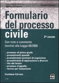  Formulario del processo civile. Con CD-ROM