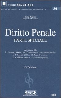Diritto penale. Parte speciale - Delpino Luigi - wuz.it