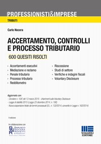 Accertamento, controlli e processo tributario - Nocera Carlo - wuz.it