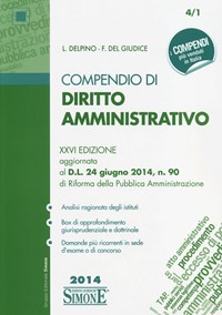 Compendio di diritto amministrativo - Delpino Luigi Del Giudice Federico - wuz.it