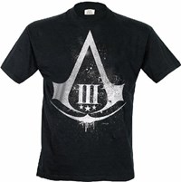 T-Shirt uomo Assassins Creed III. Distressed Shield